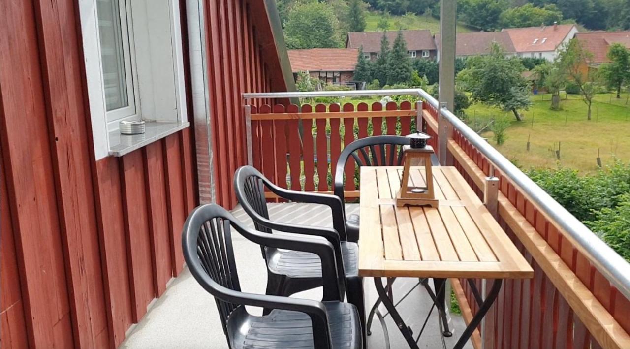 Fewo Mit Balkon Direkt Am Wald Und Wanderweg Ruhe Pur 2 Og Bad Sachsa Dış mekan fotoğraf